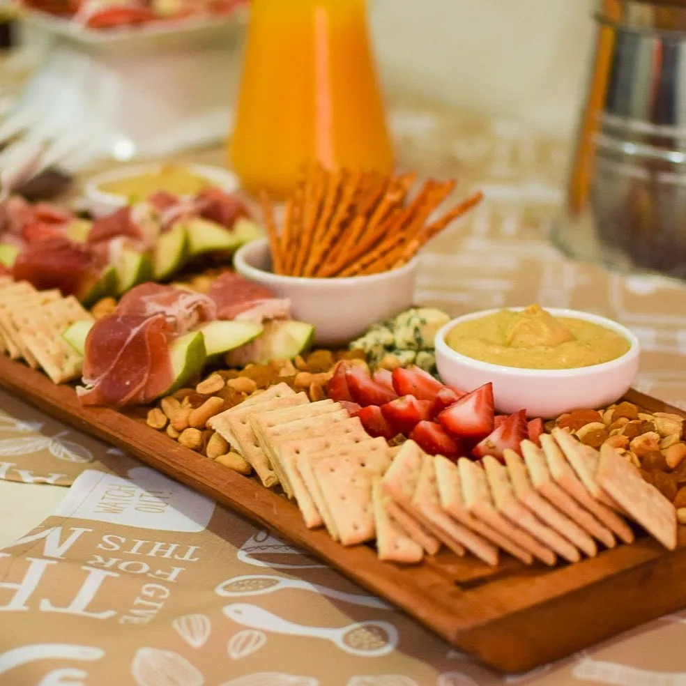 Mesa de comida privada elegante